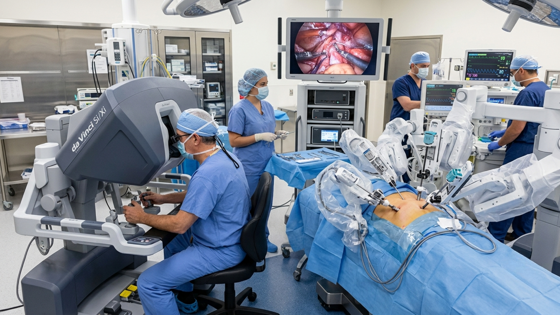 Cirurgia robótica na urologia.
